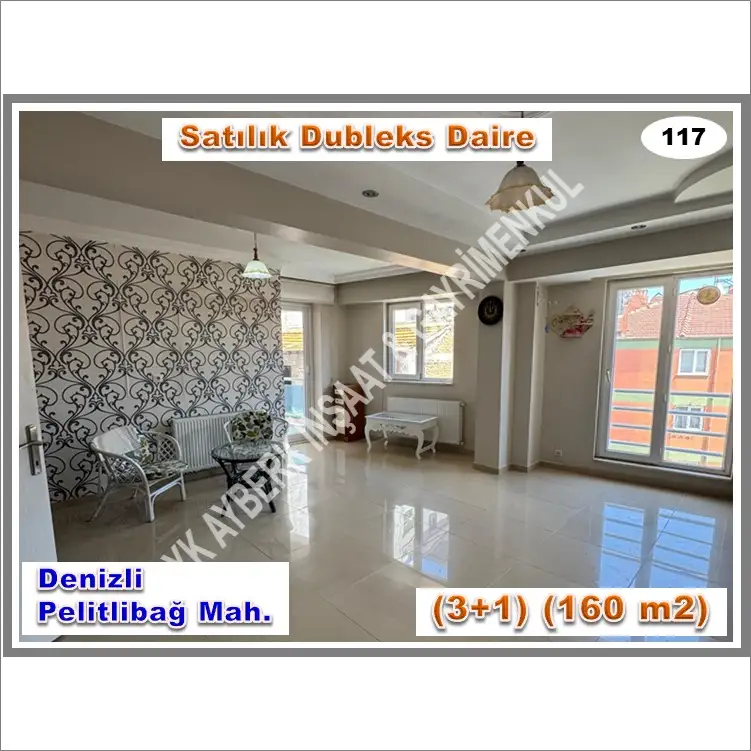 (112) SATILIK DUBLEKS DAİRE (Denizli-Pelitlibağ Mah.) (4+1) (196 m2)