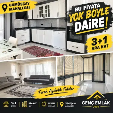 GENÇ EMLAK TAN GÜMÜŞÇAY DA FIRSAT DAİRE!