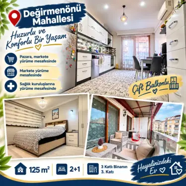DEĞİRMENÖNÜ’NDE 2+1 YEPYENİ DAİRE !!!