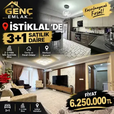 İSTİKLAL MAHALLESİNDE SATILIK DAİRE