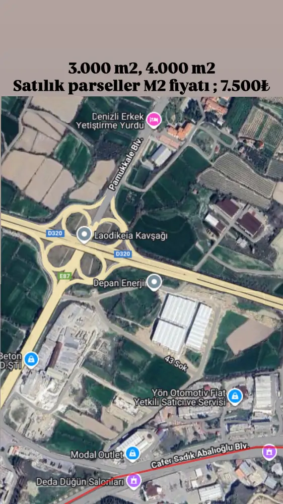 NOVA TERRA DAN ÇEVRE YOLU NUN DİBİNDE ESKİHİSAR DA FIRSAT SATILIK PARSEL 