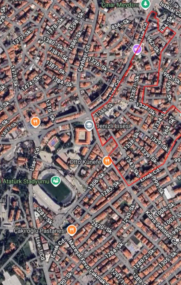 NOVA TERRA DAN ATALAR DA DENİZLİ LİSESİ YAKINI 265 M2 SATILIK ARSA 