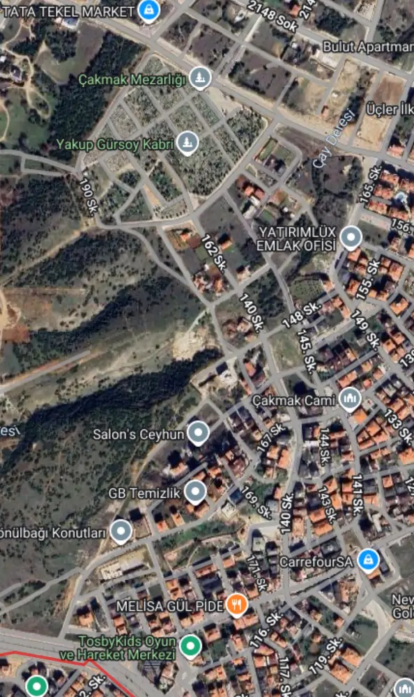 NOVA TERRA DAN ÇAKMAK TA SATILIK KÖŞE PARSEL ARSA 
